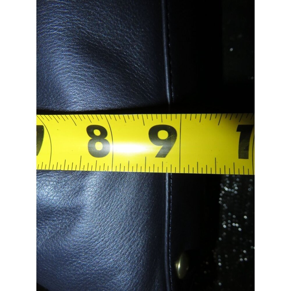 Coach Taylor 2013 Metallic Blue Leather Double Handle Satchel & Crossbody Strap - Picture 10 of 13